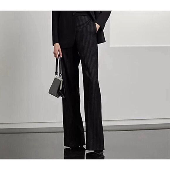 Ralph Lauren Collection Purple Label Halter Black Pinstripe Jumpsuit 4 S $2490 - Picture 5 of 10